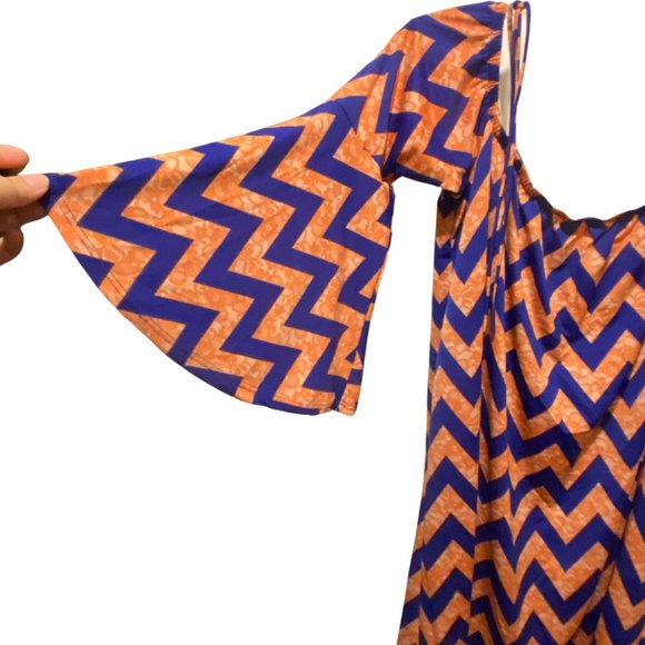 Joyce Gator orange blue UF dress sz L - Picture 6 of 9